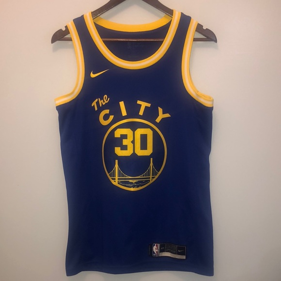 Nike Other - Nike Curry #30 Golden State Warriors "The City" Jersey Size 40"EUC"